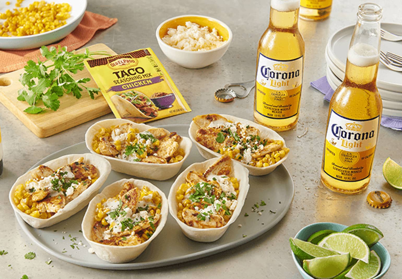 Elote Chicken Tacos
